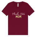 Florida State Mom V-Neck Tee – Maroon