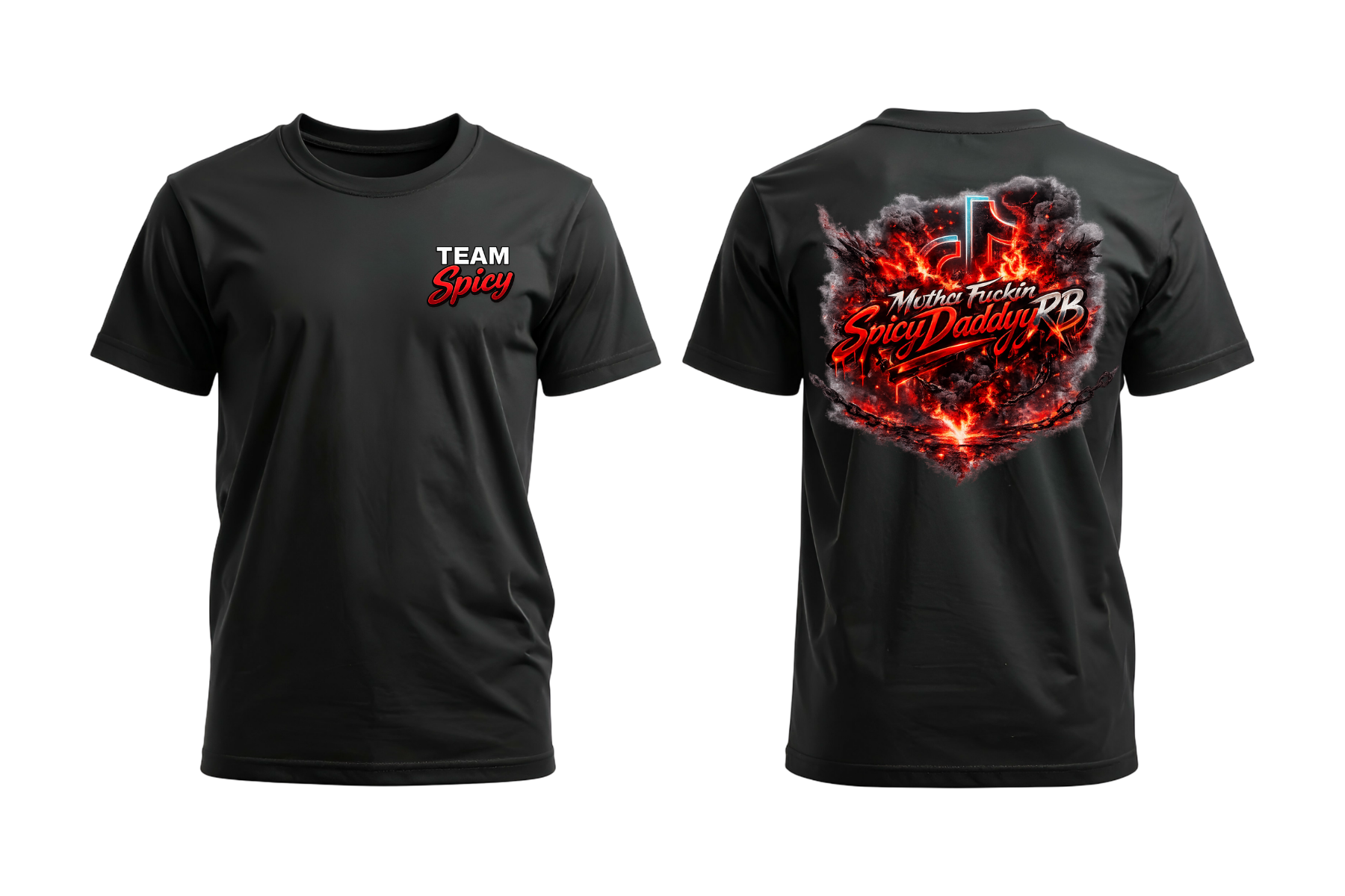 Custom Team Spicy - "Spicy Daddy RB" Graphic Tee